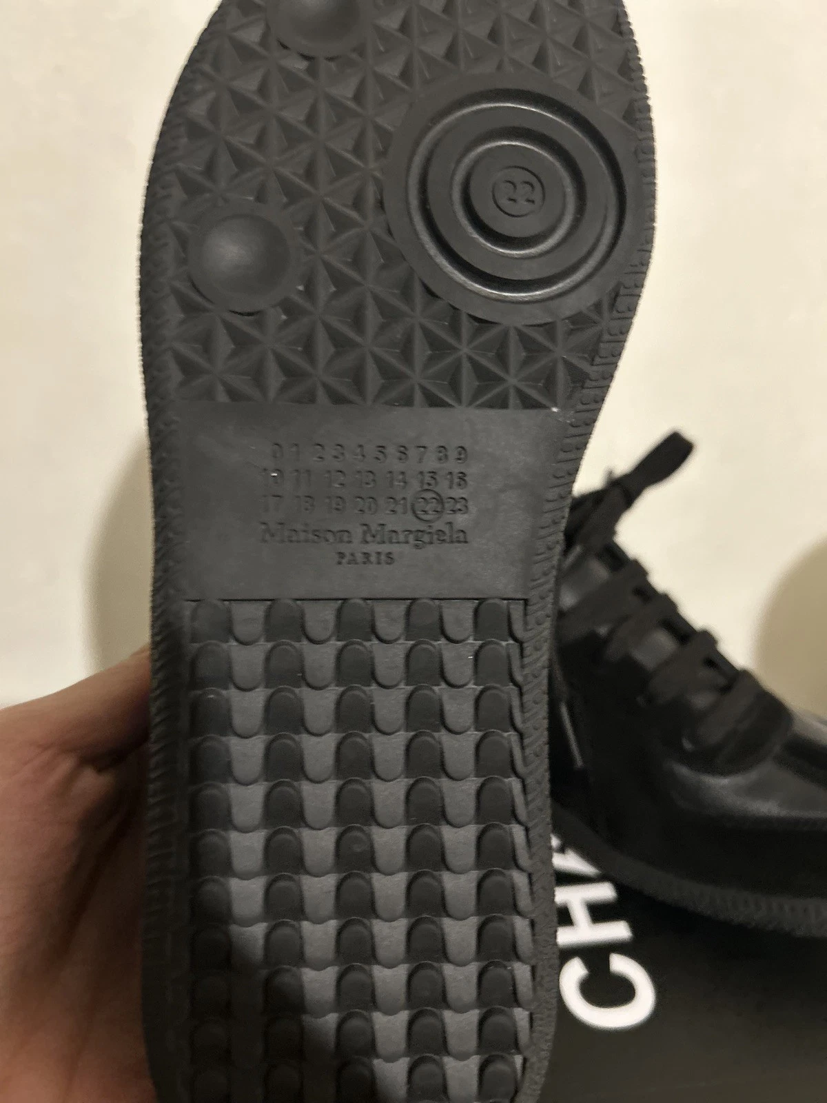 Bstsneaker-Maison Margiela Black Replica Leather Suede Low-Top Sneakers review Jan 02