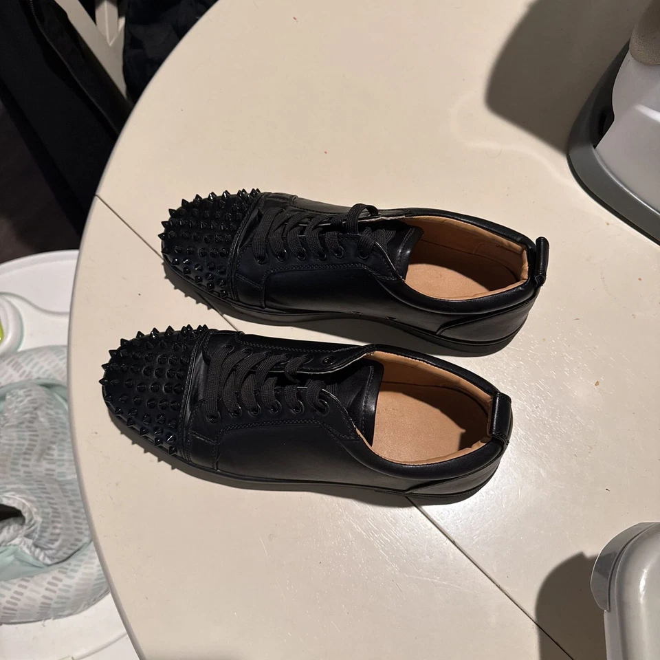 Bstsneaker-Christian Louboutin Louis Junior Spikes Sneaker Leather Black review Ayden