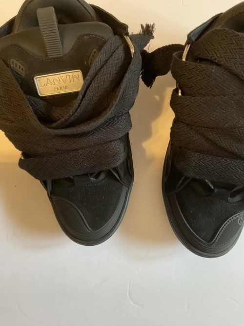 Bstsneaker- Lanvin Leather Curb Triple Black FMSKRK11GRIPA23 1010 review 