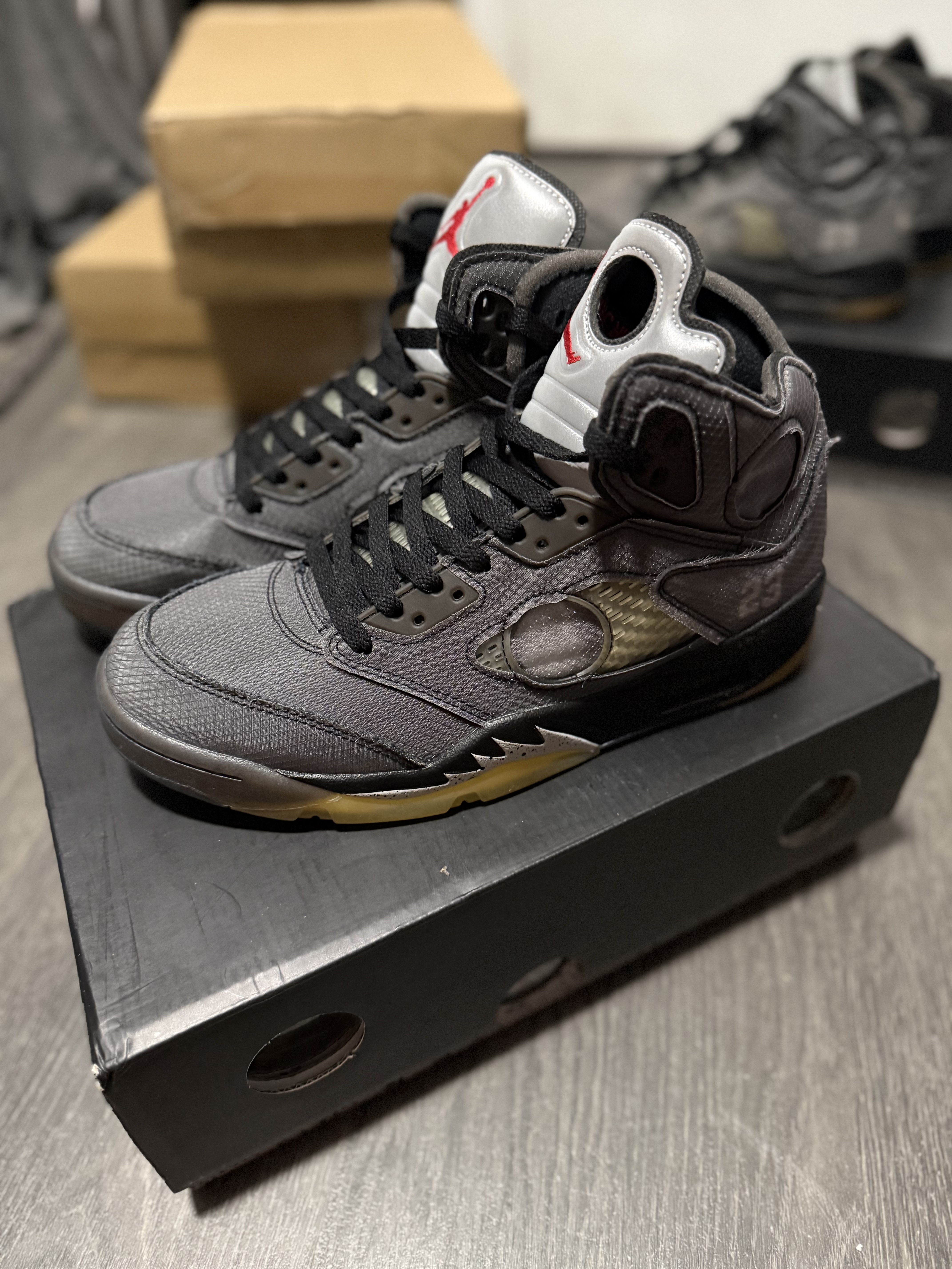 Bstsneaker- Nike Air Jordan 5 Retro Off-White Black Muslin CT8480-001  review 0