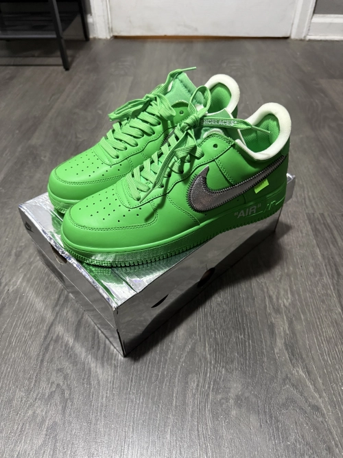 Bstsneaker- OFF White X Air Force 1 Low Green DX1419-300  review 