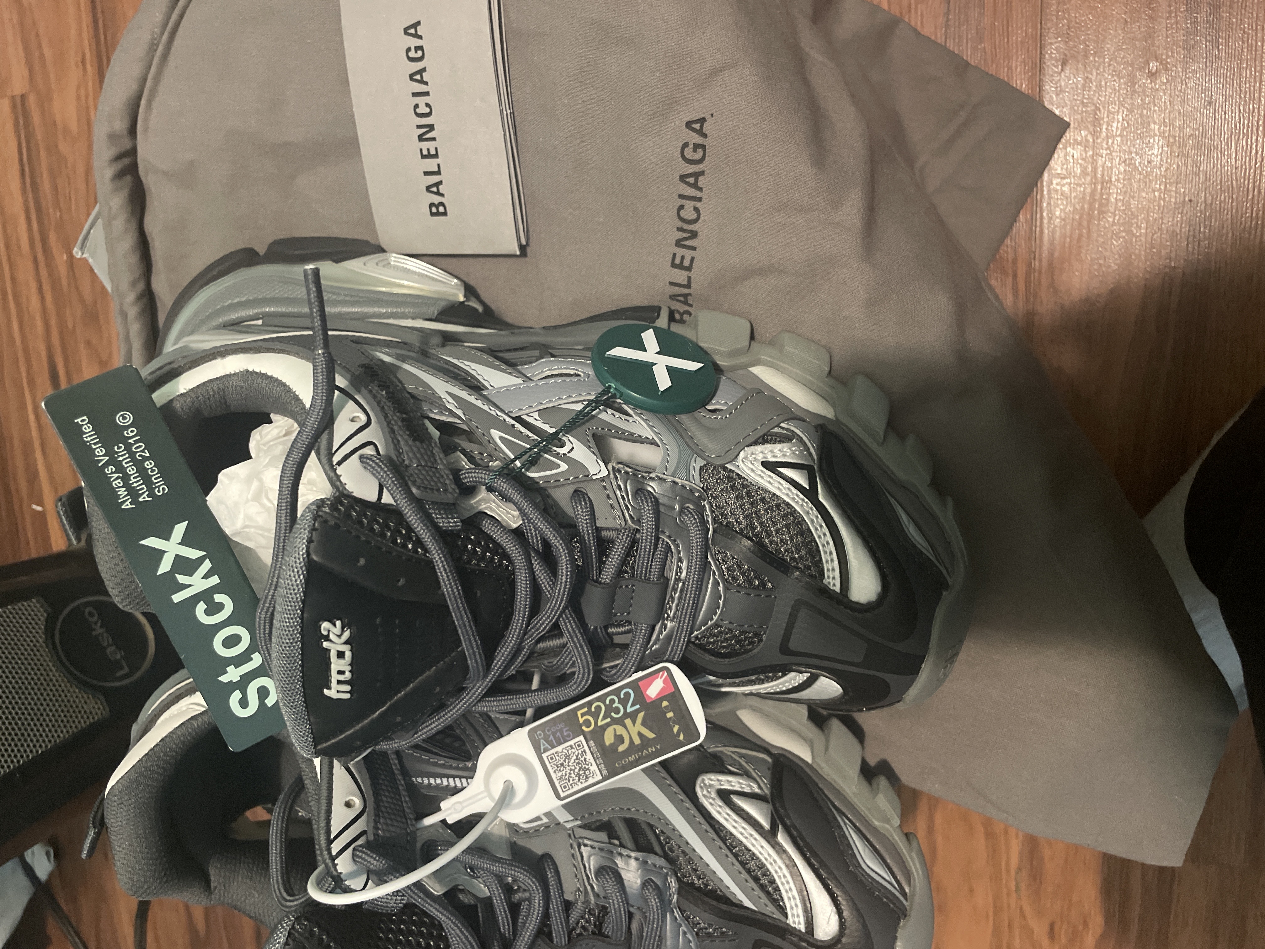 Bstsneaker-Balenciaga Track 2 Blue Grey (W) 570391 W2GN3 1285 review mal