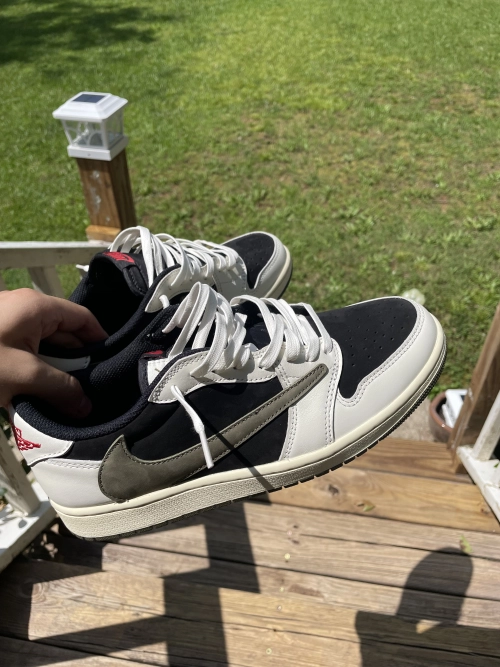 Bstsneaker-Air Jordan 1 Retro Low OG SP Travis Scott Olive DZ4137-106  reviewed by