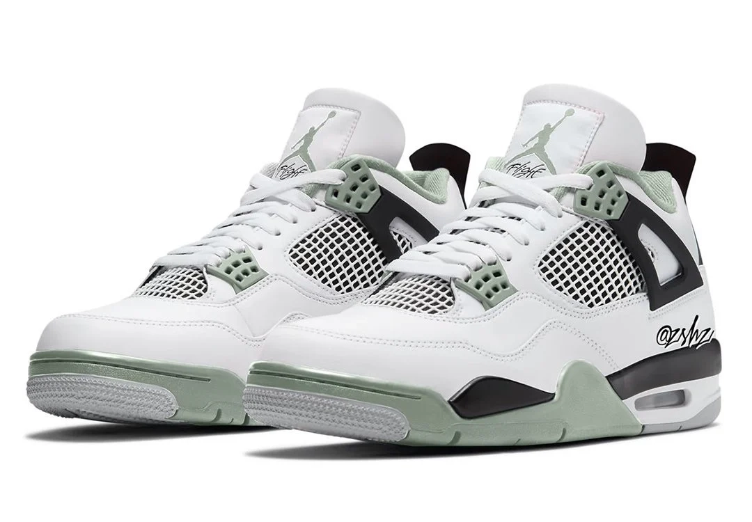 Best Air Jordan 4 WMNS Oil Green Reps Shoes on BSTsneaker.com