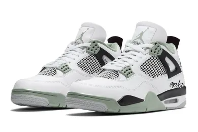 Best Air Jordan 4 WMNS Oil Green Reps Shoes on BSTsneaker.com