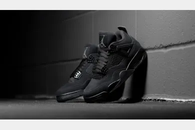 Best Air Jordan 4 Retro Black Cat Reps Shoes on BSTsneaker.com