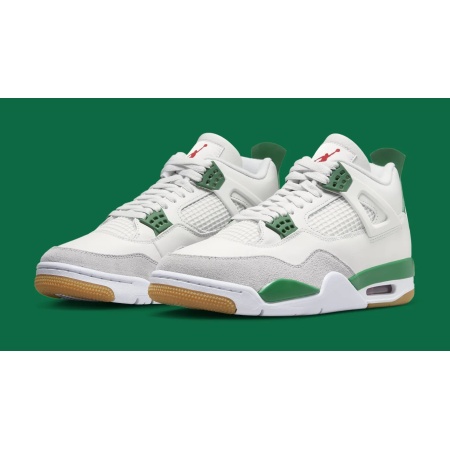 Cop the Best Cheap Nike SB x Air Jordan 4 Pine Green reps Shoes on BSTsneaker.com