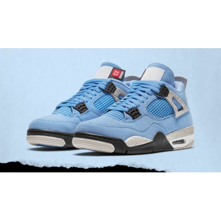 Best Fake Air Jordan 4 Retro University Blue unboxing from bstsneaker.com
