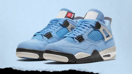 Best Fake Air Jordan 4 Retro University Blue unboxing from bstsneaker.com