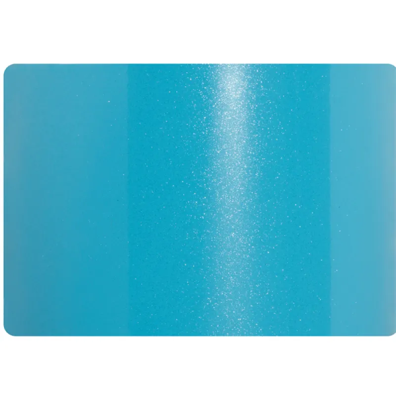 Sparkle Sky Blue Vinyl Car Wrap K-4031 02