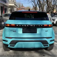 Matte Chrome Tiffany Vinyl Car Wrap K-1030