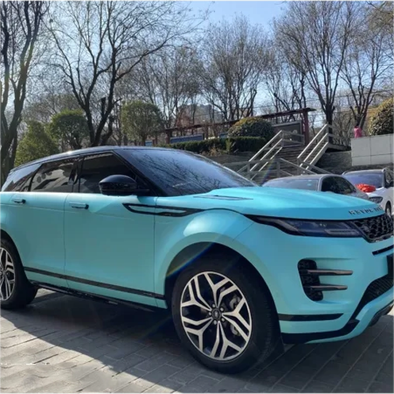 Matte Chrome Tiffany Vinyl Car Wrap K-1030 02