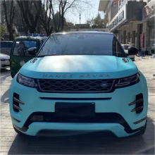 Matte Chrome Tiffany Vinyl Car Wrap K-1030