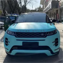 Matte Chrome Tiffany Vinyl Car Wrap K-1030