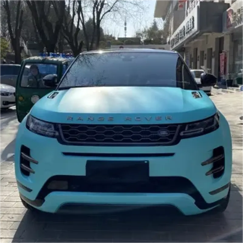 Matte Chrome Tiffany Vinyl Car Wrap K-1030