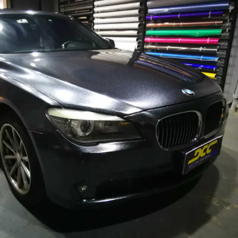 Sparkle Black Vinyl Car Wrap K-1606