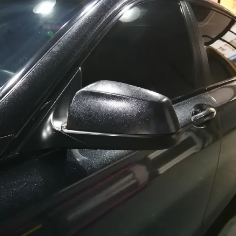 Sparkle Black Vinyl Car Wrap K-1606