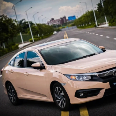 Super Shine Latte Vinyl Car Wrap K-1437 02