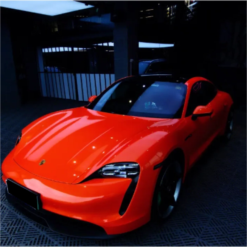 Fluorescencet Orange Vinyl Car Wrap K-8005 02