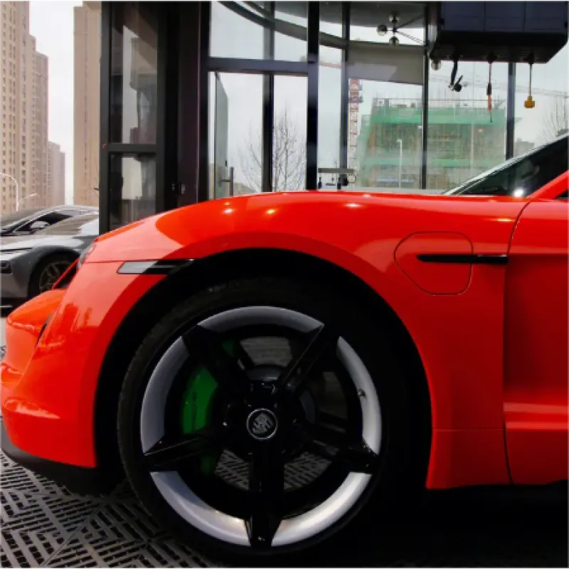 Fluorescencet Orange Vinyl Car Wrap K-8005