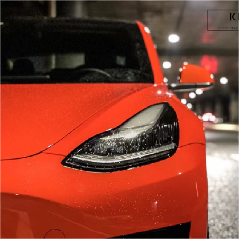 Fluorescencet Orange Vinyl Car Wrap K-8005