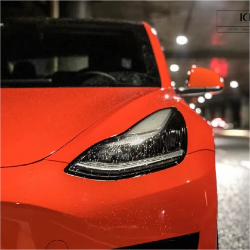 Fluorescencet Orange Vinyl Car Wrap K-8005
