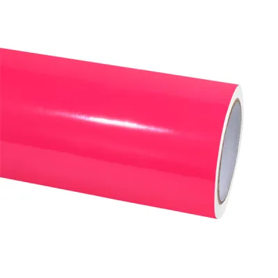 Fluorescencet Pink Vinyl Car Wrap K-8004