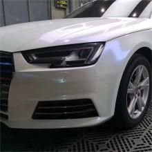 Glossy Diamond Blue White Vinyl Car Wrap K-4019