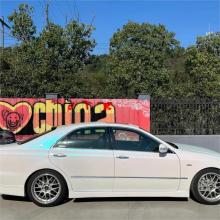 Glossy Diamond Blue White Vinyl Car Wrap K-4019