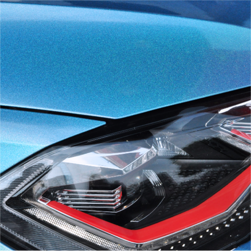 Glossy Laser Blue Vinyl Car Wrap K-3006