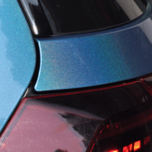 Glossy Laser Blue Vinyl Car Wrap K-3006
