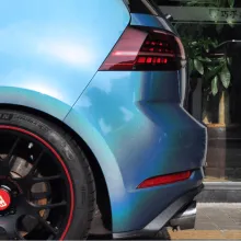 Glossy Laser Blue Vinyl Car Wrap K-3006