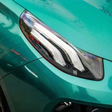 Glossy Laser Green Vinyl Car Wrap K-3009