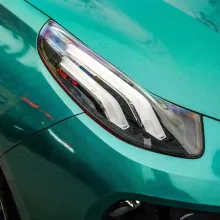 Glossy Laser Green Vinyl Car Wrap K-3009