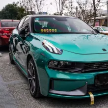 Glossy Laser Green Vinyl Car Wrap K-3009