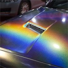 Glossy Rainbow Laser Grey Vinyl Car Wrap K-3001