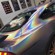 Glossy Rainbow Laser Grey Vinyl Car Wrap K-3001