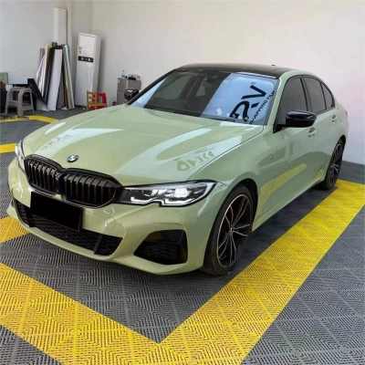 Khaki Grey Vinyl Car Wrap K-1925 02
