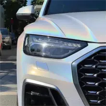 Laser White Vinyl Car Wrap K-1601