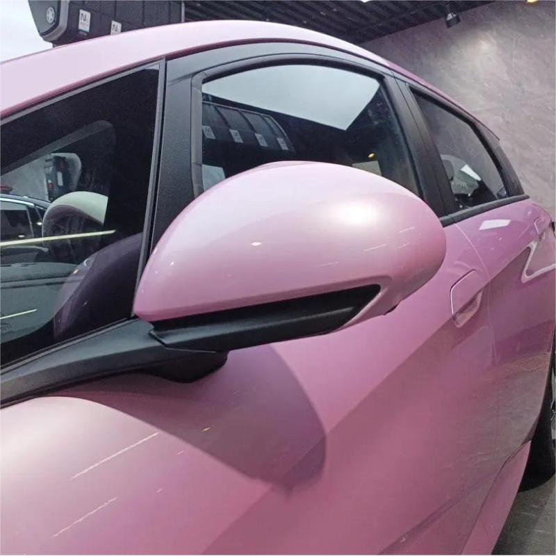 Macaron Cherry Pink Vinyl Car Wrap K-9101