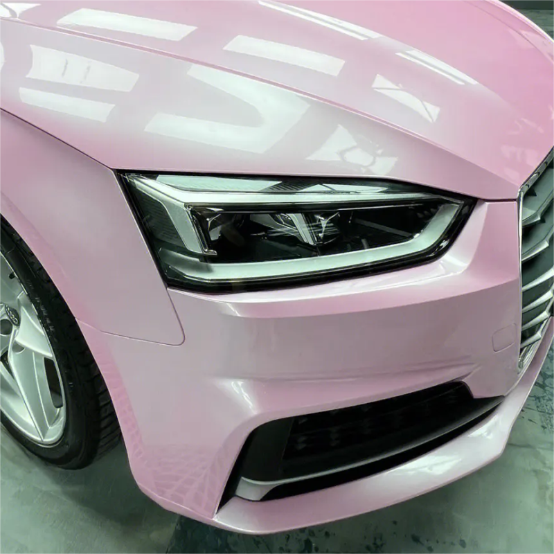 Macaron Cherry Pink Vinyl Car Wrap K-9101