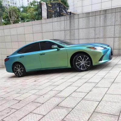 Matte Chameleon Spring Green Vinyl Car Wrap K-4035 02