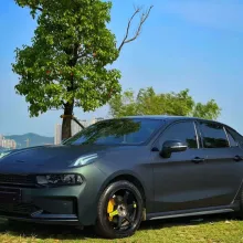Matte Diamond Black Green Vinyl Car Wrap K-4011