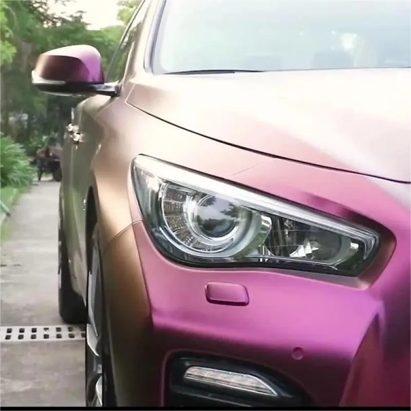 Matte Diamond Night Brown Red Vinyl Car Wrap K-4005