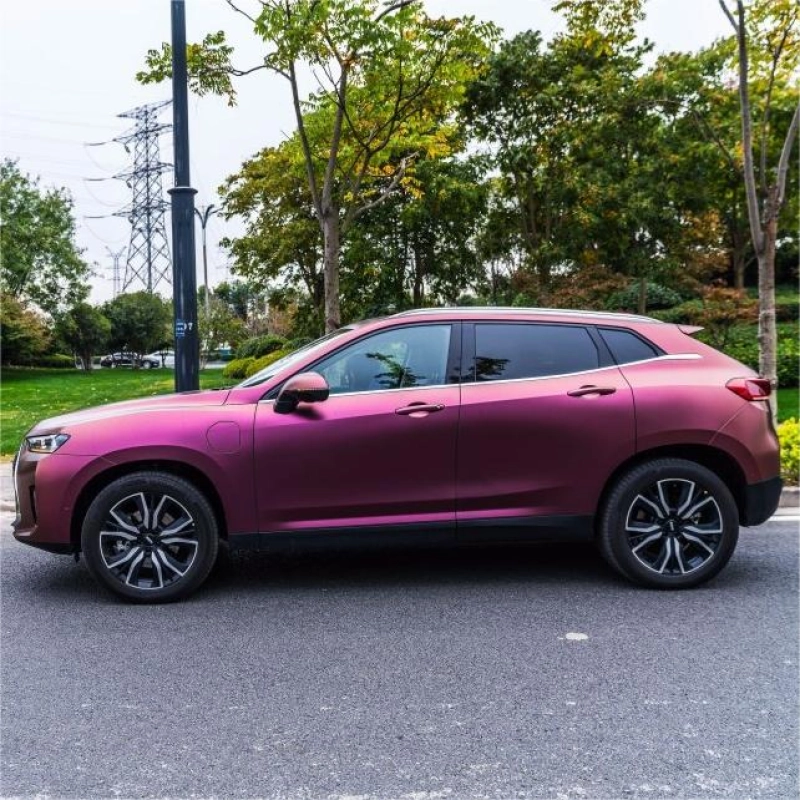 Matte Diamond Night Brown Red Vinyl Car Wrap K-4005 02