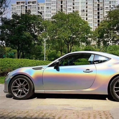 Matte Laser Silver Vinyl Car Wrap K-3014 02