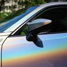 Matte Laser Silver Vinyl Car Wrap K-3014