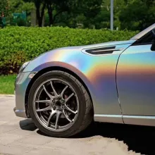Matte Laser Silver Vinyl Car Wrap K-3014