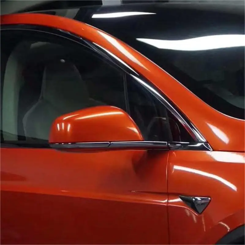 Metal Paint Orange Vinyl Car Wrap K-6021
