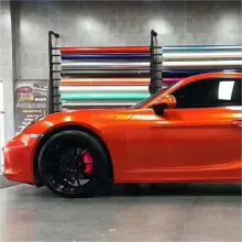 Metal Paint Orange Vinyl Car Wrap K-6021